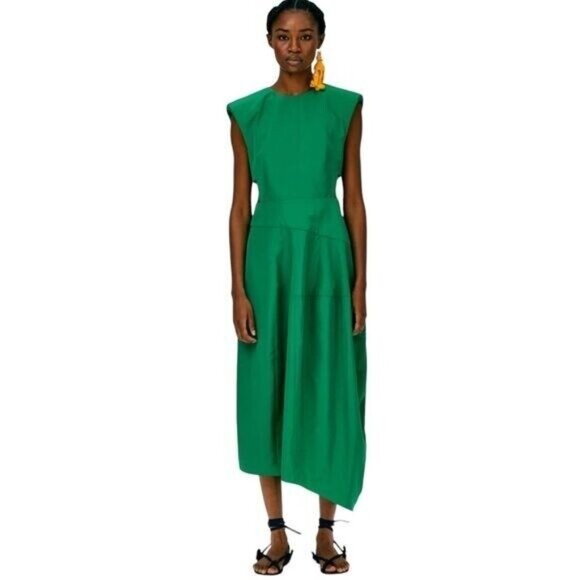 TIBI Italian Sporty Nylon Sleeveless Balloon Dress Size S  6 US New $868 - Picture 3 of 16